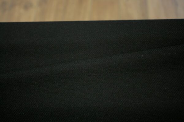 Wollstoff mit Stretch // Black Twill – Bild 4